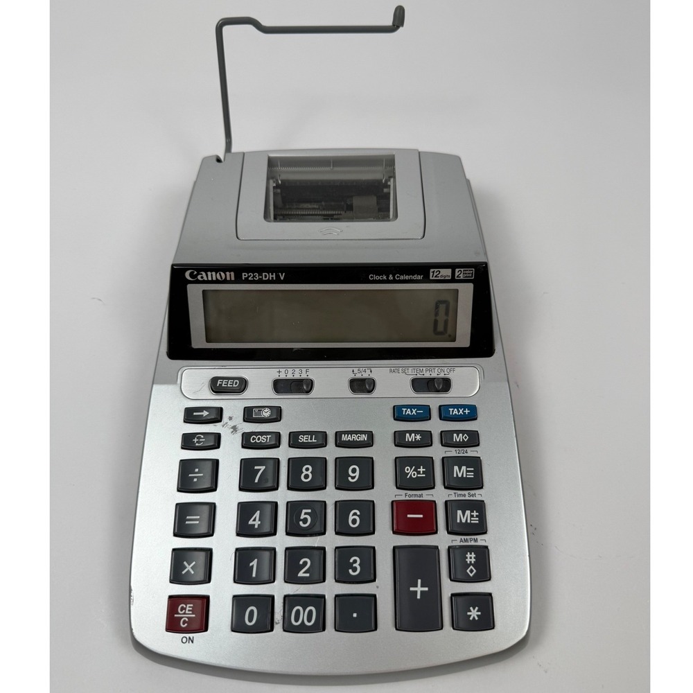 Canon P23-DH V Printing Calculator Silver 12-Digit